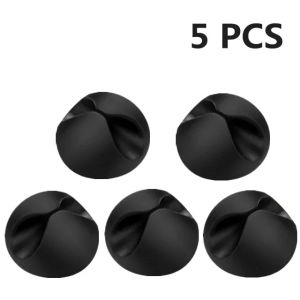 Silicone Cable Organizer Wholesale 1-40pcs USB Cable Winder Management Clips for Mouse Keyboard Earphone Headset Wire Holders
