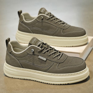 Mens Casual Breathable Thick Bottom Retro Sports Leisure Middle School Student Heightening Board Shoes Summer Outdoor Leisure Shoes