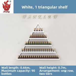 Triangular Wall-mounted Nail Polish Display Rack