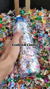 Ekobrick Ecobrick botol aqua 1500ml 1.5 liter Plastik Bekas Jajanan 600 gram
