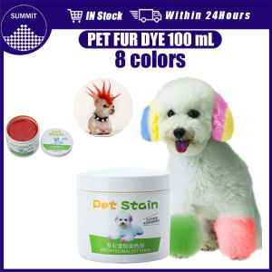Pet Grooming Hair Dye Color Cream Stain Anti-allergic Cat Dog 8 Coloring Agent Suitable for White Grey Hair