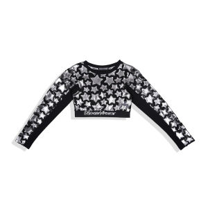 PANDA STORM | Stylish Jazz Dance Outfit Crop Top & Long Pants