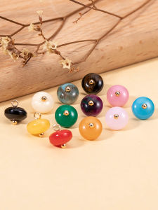 กระดุมสไตล์จีนประดับเสื้อผ้าแบบย้อนยุคทำจากหยกเทียม กระดุมสูงสุดหรูหรา ตกแต่งเสื้อผ้า ชิ้นส่วนดีไซน์ทันสมัย