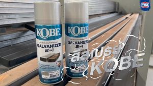 โกเบ สเปรย์ กัลวาไนซ์ GM000 FLAT SILVER เงินด้าน 400cc.