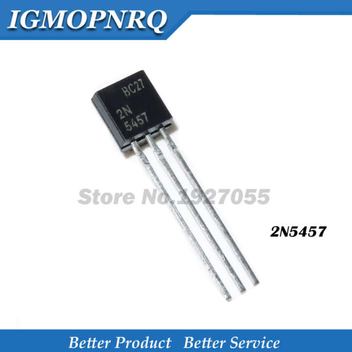 10-Pack 2N5460 P-Channel JFET Transistors - TO-92 Package, Fairchild Brand