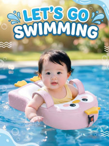 CHEORLIAN | Baby Underarm Safety Swim Ring Large Buoyancy No-Inflation Side-Turn Prevention