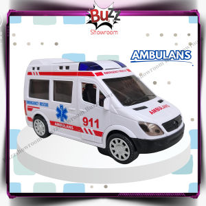 Mobil Ambulans Polisi Pemadam Mainan Anak Ambulance lampu Bump And Go