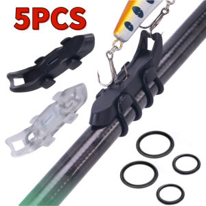 Magnetic Fixed Lure Jig Hooks Holder with Rubber Rings Automatic Lures Hook Keeper Holder Prevent Scratching for Outdoor Fishing