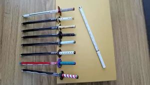 Pena Pulpen Pedang Sword Pen Anime Demon Slayer Kimetsu No Yaiba Tanjiro Zenitsu Giyu Rengoku Alat Tulis