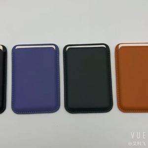 With LOGO Wallet Card Solt Bag for iPh 14 13 12 Pro Max Mini Plus Magnetic Fashion Card Holder for iPh12 Mini Fundas Coque
