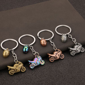 Creative Personalized Three-Dimensional Artificial Heavy Motorcycle Helmet Keychain Car Advertising Waist Hanging Key Ring Chain Pendant