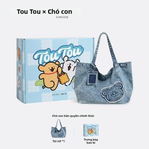 TOUTOU | Túi Xách Dạng Tote Hình Chó Phong Cách Thư Giãn Dung Lượng Lớn