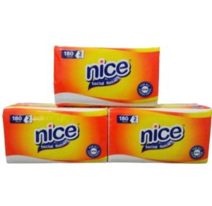 PROMO 3 Pcs Tisu Nice 180 Sheets 2 Play Facial Tissue