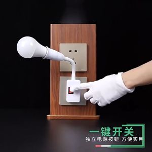 E27 Light Bulb Holder Adjustable Flexible Rod Extension Lamp Socket Adapter with Switch Bendable Screw Socket In-line