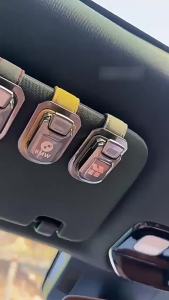 Car Sun Visor Glasses Holder Metal