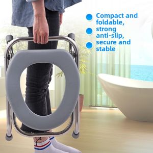 Strengthened Toilet Seat Chair for Elderly Pregnant Women Orange Az09 Hospital Bathroom Furniture Rehabilitation Equipment