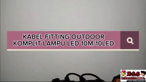 10M Kabel Fitting Gantung 10 METER 10 Lampu LED Gantung CAFE 10Meter LAMPU TAMAN LED Outdoor E27 10 Fitting KAFE DEKORASI LAMPU HIAS KOMPLIT LAMPU G45 4 WATT KUNING ST64 WATT KUNING