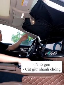 Ô Che Nắng Ô Tô Kính Lái Phủ Bạc Cao Cấp Chống Nắng Chống Tia UV Hiệu Quả - Ô Dù Che Nắng Ô Tô Có Logo Xe