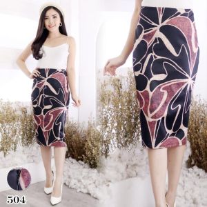 Des rok scuba print impor modis model kekinian fashionable model casual trendy impor