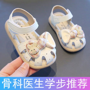 Princess Style Baby Girl Shoes Summer Anti-Slip Soft Bottom Learning to Walk Sandals Comfortable Infant Footwear for 1-3 Years Old