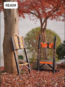 Telescopic Ladder Heavy Duty Tangga Lipat Ladder Foldable Aluminum Max Load 450KG 伸缩折叠梯