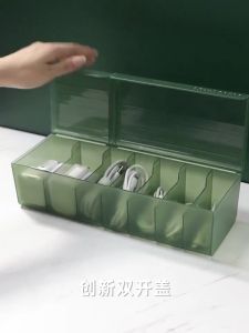 Desktop data cable storage box cable organizer charger multi-function desk large-capacity transparent data cable organizer storage box