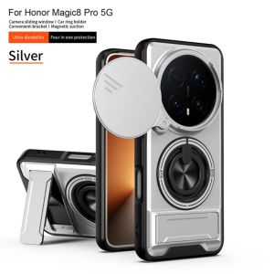 2 in 1 Ring Grip Magnetic Case for Honor Magic 8 Pro 7 6 Lite X9d X9c X9b X8 X8c X7b X7c X6c Car Mount Holder Shockproof Cover