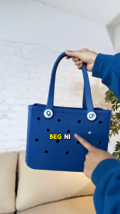 [Small] GIFF Bags - All Color Small Size Waterproof Totebag Tote Plastic Tote EVA Shopping Bag (SGS Certified - Non-hazardous to skin & 100% NOT reused materials) Serbaguna Kain Cartoon