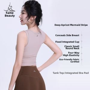 FANMEIREN | Built-in Cup Side Bulge Hiding Yoga Tank Top