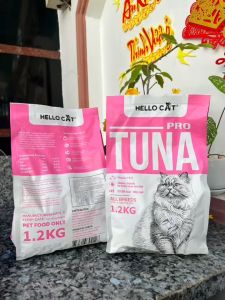 COMBO 5 Gói Thức ăn cho mèo Hello Cat Tuna 400g hạt khô vị cá ngừ Thái Lan