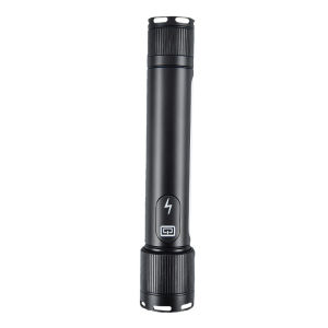 New Aluminum Alloy Outdoor High Power LED Flashlight USB Rechargeable Telescopic Zoom Focus Long Range with Power Bank