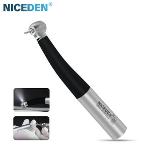 Niceden Dental Fiber optic High Speed Handpiece Ceramic Bearing Air Turbine Push Button Head With KAVO quick coupler