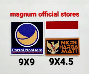 Logo NASDEM Patch Emblem Prepet Perekat Velkro Tactical Army Terbaru