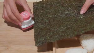 DIY Rice Ball Molds Seaweed Nori Punch Cutter Smile Face Cartoon Rice Ball Onigiri Mould Embossing Device Sushi Mold Bento Decor