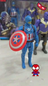 DD โมเดลเซ็ตฮีโร่ Avengers Model เซ็ต 5 ตัว  กัปตันอเมริกา ไอรอนแมน เดอะฮัลค์ สไปเดอร์แมน ธานอส อย่างเท่ห์