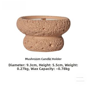 Jojos L PD Wheat Ins Style Candle Cup No Fire Crystal Stone Container Meteorite Design Cement Material Home Decorative Accessories