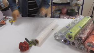 Lưới Tuyết gói hoa (cuộn dài 3.6m) gói quà handmade hàng loại 1