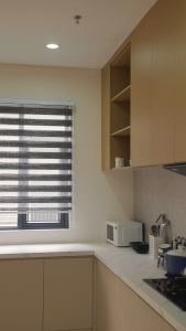 NICEDAYS Linen-like material Modern Korean Blackout Blinds Breathable Soft light Blinds For Kitchen Bathroom