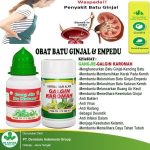 Obat Herbal Batu Ginjal Batu Empedu Penghancur Kencing Batu Prostat Infeksi Saluran Kemih ISK Pria Wanita Paling Ampuh Galgin Karomah dan Gang jie De Nature