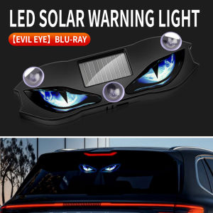 KEVANLY | Đèn LED Năng Lượng Mặt Trời DEMON EYE Đèn Neon Nội Thất Ô Tô Không Dây Sạc USB Đèn Cảnh Báo Đèn Tạo Không Khí Với Đế Hút