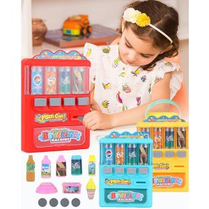 Mainan Mesin Minuman Otomatis Koin: Mainan Anak Interaktif