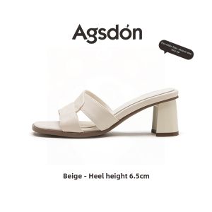 Agsdon | Comfortable High Heel Sandals For Summer Wear With French Style And Dress Matching