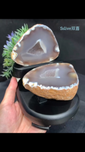 Natural Clear Quartz Agate jubaopen – Gummy Sparkling Natural Brown outerNatural Clear Quartz Agate Wealth jubaopen – Gummy Sparkling ✨ with Natural Brown Skin ✨Attract Wealth & Blessings | Purify Energy Fields | Protective Energy