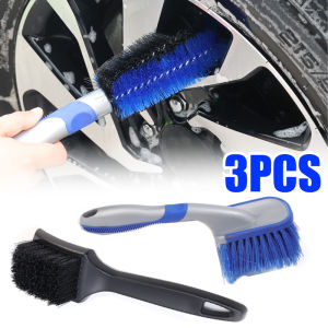 3 cái Lốp Xe Hơi Bộ bàn chải cọ rửa tay cầm dài PP lông mềm khoảng cách thông tin chi tiết bàn chải lốp miếng bọt biển đánh bóng làm sạch sâu dụng cụ rửa xe hơi