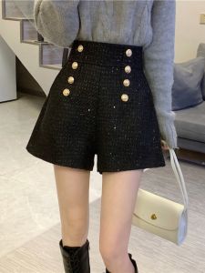 Elegant French Design Sparkling Short Trousers