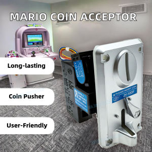 Arcade Coin Operator Coin Acceptor Token Selector Wallet Coin Drop Model 100F 12V For Vending Machine Claw Machine Game Parts