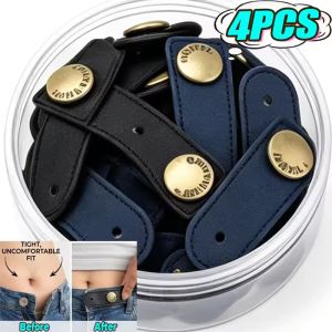 4Pcs Adjustable Waist Extender Button Set Extender Button Waist Belt Extension Buckle New Pants Waist Extension for Jeans Trousers