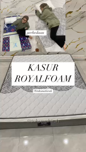 Kasur busa royal foam ketebalan 28cm. Bahan kain quilting dan bergaransi resmi 10 tahun.