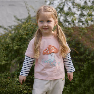 Mela Bella Pure Cotton Long Sleeve T-Shirt for Babies Boys And Girls Spring Autumn Base Layer Shirt New Style Comfortable Fit