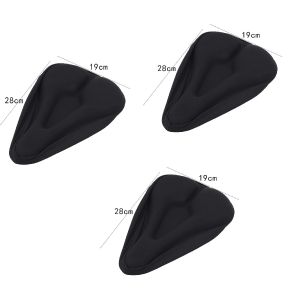 Bicycle Saddle 3D Bike Seat Cover Padded Wide Gel Soft Pad Exercise Bike Seat Cushion Wide Foam Mountain Bicycle Seat Cushion
